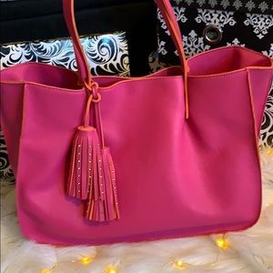 NWOT Hot pink fuchsia Buddha bag